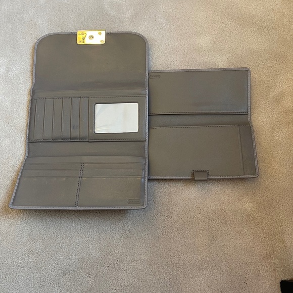 COACH Gray PopArt C Trifold Wallet - Picture 6 of 11